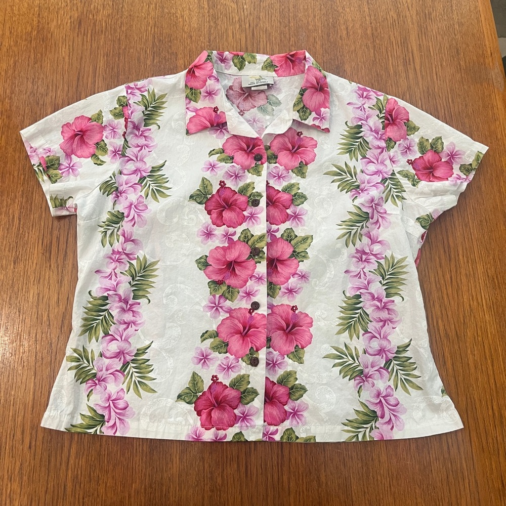 Vintage Ho Aloha Hawaiian Floral Shirt